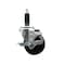 Service Caster 3-1/2'' Phenolic Swivel 1'' Expanding Stem Caster with Brake SCC-EX20S3514-PHR-TLB-1 - alternate 1